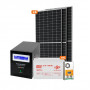 Автономная зарядная станция с аккумуляторами и солнечными панелями (СЭС) Стандарт 4kW АКБ 4.8kWh Gel 4х100Ah - фото №2