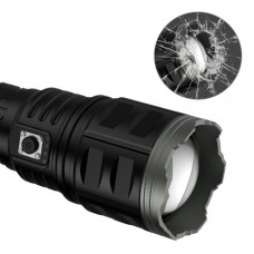 LED фонарь AK138-1 PM60-TG 8х18650 Power Bank индикация заряда Type-C Zoom с чехлом