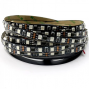 Адресная светодиодная лента RGB SMD 5050 12V 60 д.м. 3LED IP20 WS2811 PIXEL черная подложка (цена 1м) - фото №1