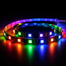 Адресная светодиодная лента RGB SMD 5050 12V 60 д.м. 3LED IP20 WS2811 PIXEL...