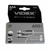 Аккумуляторы Videx HR03 / AAA 600mAh double blister/ комплект 2шт для бесперебойного питания (цена 1шт)