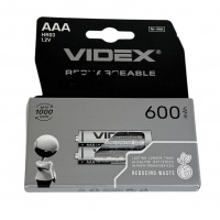Аккумуляторы Videx HR03 / AAA 600mAh double blister/ комплект 2шт для беспе...