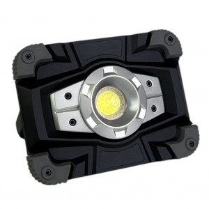 Акумуляторний led COB прожектор 20W 600Lm з USB холодне світло