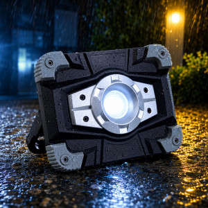 Аккумуляторный led COB прожектор 20W 600Lm с USB холодный свет