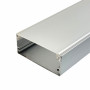 Алюминиевый профиль накладной ПФ27 широкий 50х20мм 2м (цена 1м) - фото №3