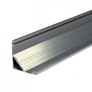 Алюминиевый профиль угловой ЛПУ16 16х16 анодированный без рассеивателя 2м (цена 1м)