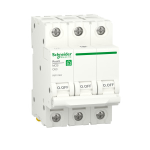 Автоматичний вимикач 63А 6кА Schneider Electric RESI9, 3P, крива С, 6кА