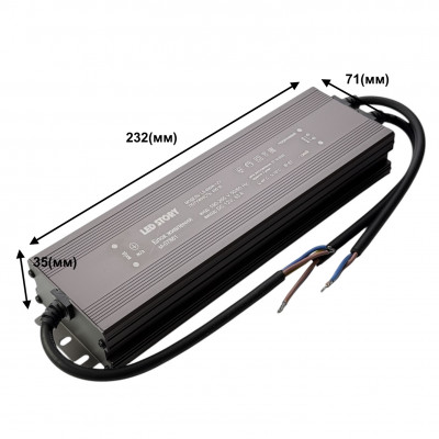 Блок питания 12В 400Вт 33.3А IP67 для LED ленты герметичный Led Story Profi