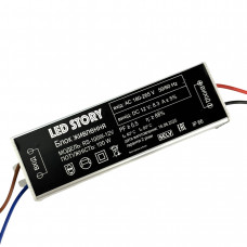 Блок питания профессиональный для светодиодной ленты 12В 100Вт 8.3А IP66 алюминиевый гермет корпус LED STORY