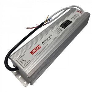 Блок питания 24 Вольт 200W для светодиодных лент 8.33А герметичный IP67 Jinbo PREMIUM