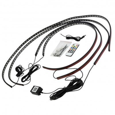 Боковая подсветка авто Smart Pixel 12V 2×90см + 2×120см IP68 с пультом