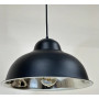 Черная металлическая люстра на 1 лампу Е27 в стиле лофт - фото №1
