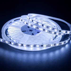 Лента светодиодная SMD2835 220В 8мм 120 д.м. IP44 7500K холодный белый (цена 1м)