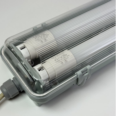 Cветильник с 2 лампами Т8 16Вт 2560Лм 6500К влагозащищенный корпус 120 см