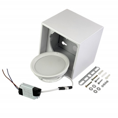 Cветодиодный спот светильник накладной SANDRA-SQ10 белый Horoz Electric