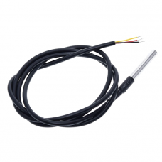 Датчик температури DS18B20 в корпусі з нержавіючої сталі з кабелем 1 м воло...