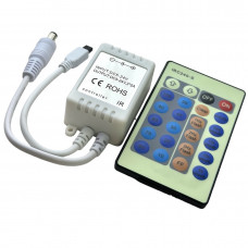 Диммер для светодиодов (5-24В) 6А, пульт 24 кнопки (инф/красн.)