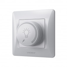 Диммер для лед ламп поворотный 200Вт серебряный шёлк