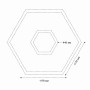 Подвійний світильник Hexagon led 153W 6000K модульний - фото №2