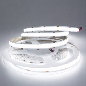 Двухрядная COB лента 2800 Lm 6000К холодный белый 960 д.м. 24V IP20 28W Led Story продажа бобинами 5м (цена 1м)