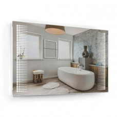 Зеркало с подсветкой в ​​раме Monza-R в ванную 1200×900 сенсорный выключатель