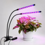 Фітолампа для рослин 20W Full Spectrum 2 гілки USB з таймером на прищіпці - фото №1