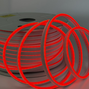 Flex неон 12В червоний SMD2835 6*12мм 6Вт/м IP65 (ціна 1м)