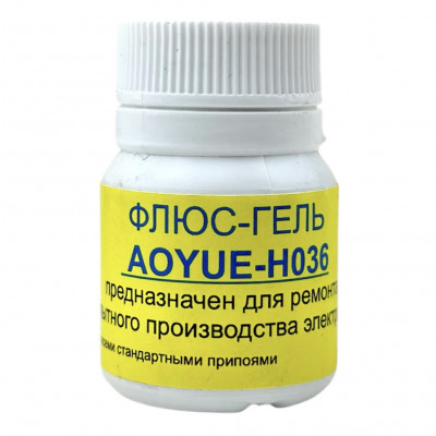 Флюс гель для ремонта и производства электроники AOYUE-H036 20г