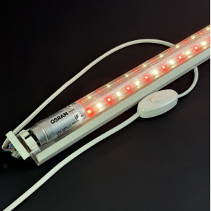 Фитосветильник LED STORY 1,2м с led лампой Т8 G13 2500К Osram fluora 15Вт с...