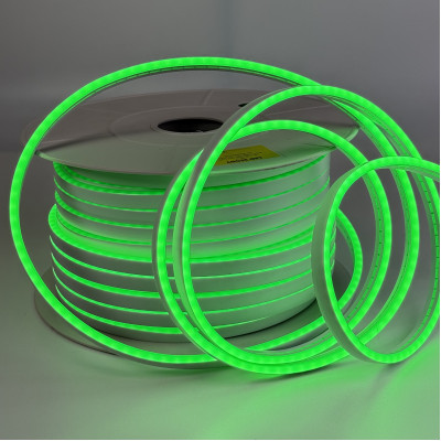 Гнучкий led неон зелений 12В SMD2835 6×12мм IP65 (ціна 1м)