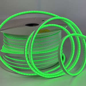 Гнучкий led неон зелений 12В SMD2835 6×12мм IP65 (ціна 1м)