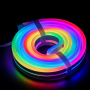 Гнучкий адресний неон RGB 12В 10W/m 6*16мм з адаптером для розетки комплект 5м (ціна 5м) - фото №1