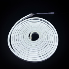 Гибкий неон 12В SMD 2835 120 д.м. IP65 8/16мм холодный белый цвет 5м (цена 1 м)