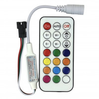IR смарт контроллер RGB SPI Dream RF DC5-24V 60W 5A (21 кнопка)