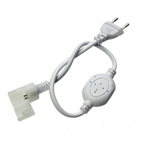 Кабель подключения led неона 220В 8×16 мм IP65 8А с вилкой