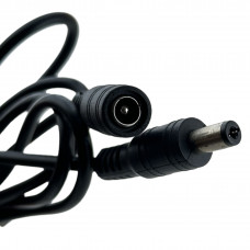 Кабель удлинитель DC power jack 2 метра, штекера питания 2.1*5.5mm папа-мама