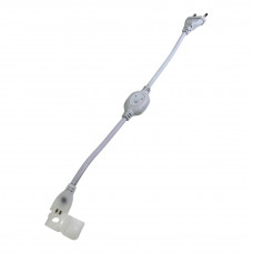 Кабель живлення для led неону 6х12 220V довжина 43см