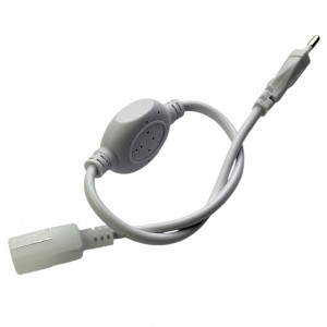 Кабель питания для LED неона 220В 8*16mm IP65 4А с адаптером и вилкой