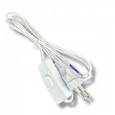 Кабель живлення для світлодіодних світильників з вимикачем 1.4 м білий Led-Story