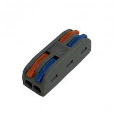 Клемма многоразовая PCT-222 с рычагами на 2 проводника проходная | типа WAG...