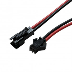 Комплект JST Connector 2pin (2 jack) з кабелем тато + мама 2×0,5 мм2