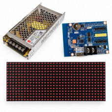 Комплект для led строки P10 красный 1600×160 мм с контроллером HD-W60 LED S...