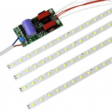 Комплект для ремонта (драйвер, 4 линейки) светодиодных светильников 1,2м 100Вт 5000К натуральный белый