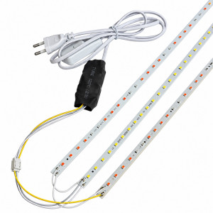 Комплект led планок для фитосветильника 48W 1м синий-красный, белый 5000К с драйвером 3 режима со шнуром 1.4м