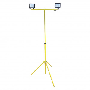 Комплект led прожекторов 2×30Вт 6500K IP65 2550Лм на штативе 160 см