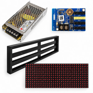 Комплект для сборки led строки P10 DIP546 красный 960×320 мм с корпусом LED...