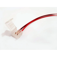 Коннектор для неона Silicone 2835 120 8x16 (Провод+1зажим)