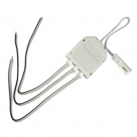 Коннектор (разветвитель) для светодиодной ленты с коннекторами (папа) белый 1/3 