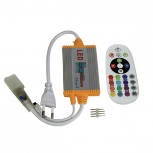 Контролер для RGB неону 220В 8х16мм (1500W; IR; 16K)