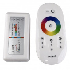 Контроллеры RGB 2.4G RF 12-24V TOUCH 216W 18A с сенсорным пультом